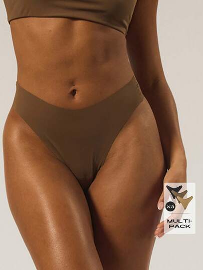 MUSERA ESSENTIALS Cheeky Hipster Seamless 3 Pieces Multipack Autumn Lounge Winter Fall Underwear Multipack Everyday Essential Spring Summer Vacation Holiday