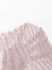 Vionelle 女士加大码 Y2K 极简休闲可爱复古美式方领纯色长袖时尚上衣，春夏款，适合日常校园辣妹和居家休闲穿着，可爱紧身露肩上衣，性感罗纹上衣 - 粉色 - 查看 7