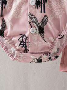SHEIN 3pcs Baby Boys Gentleman Outfit Set,Floral Long Sleeve Shirt,Vest & Pants,Pink Check,Summer,Cute Modest,Wedding Guest Elegant Fashion Style Clothes - Multicolor - View 6