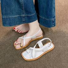 女士平底凉鞋 - 白色 - 查看 5