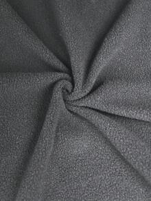 Core Aspect Kaos Pria Warna Abu-abu Gelap Polos Kerah Tinggi Lengan Panjang Potongan Reguler Untuk Olahraga di Gym dan Perjalanan Sehari-hari - Dark Grey - View 7
