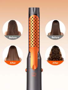 JMMO 5-In-1 Hot Air Styler Set, Hair Dryer Brush, High-Speed Frizz-Free Blow Dryer For Fast Drying, Curling Volumizing Smoothing & Styling, Hair Styler, Straightening Curler, Grey-EU Plug - EU C Type Plug(220-240V) - View 5