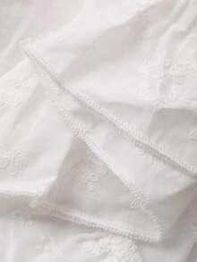 DAZY Camisa casual de manga larga con volantes para niñas, primavera/otoño - Blanco - Ver 9