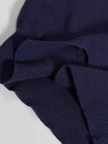 Ontre Áo len nữ 2026, Ngày Valentine, Cổ tròn, Màu trơn, Xanh navy, Xẻ tà nhỏ, Phong cách tối giản thanh lịch, Dành cho nữ, Tiệc nghỉ dưỡng, Ngày lễ, Trang phục công sở nữ, Trang phục chuyên nghiệp, Trang phục thường ngày nữ, Đa năng, Phong cách thành thị, Trang phục dự tiệc, Trở lại trường học, Áo nữ, Thoải mái thường ngày, Đa năng đi làm, Trang phục đa năng cho nữ, Áo nữ thời trang, Tay dài - Màu xanh hải quân - Xem 9