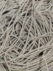 1 cuộn dây kim tuyến dài 2 thước Anh, đính đá pha lê 4mm, dùng để làm trang sức DIY, vòng tay, vòng cổ, dây đeo túi xách, trang trí lễ hội, vũ trường, thời trang. - Nhiều màu - Xem 5