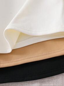 SHEIN 两件套女童舒适保暖可爱猫咪印花长袖睡衣套装，包含上衣和裤子，柔软保暖，适合秋冬季穿着。 - 彩色 - 查看 4