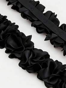 1PC Floral DIY Webbing For Crafts Flower Decorations Handmade Projects Home Decor Wedding Party Wall Decoration Creative Art Supplies - Black - View 4