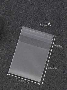 SHEIN 100pcs Clear Cookie Packaging Bag School Supplies Food Bag Food Box Suitable For Candy Chocolate Cookies Etc. - Clear - View 10