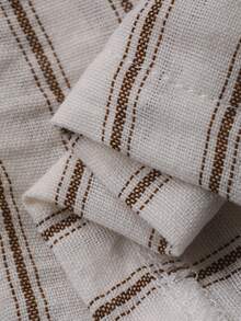 DAZY 2pcs Baby Girls Striped Casual Loose Shirt And Long Pants Set - Khaki - View 3