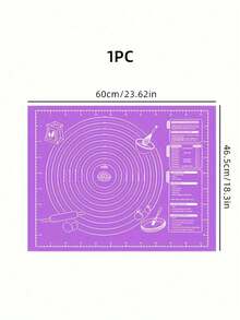 EVA Non-Stick Baking Mat For Pastry, Dough Rolling, And Baking - Perfect For Pies, , And More - Ideal Kitchen Tool For Christmas, Halloween, Easter, Thanksgiving - 1 Piece Back To School - Purple - View 7