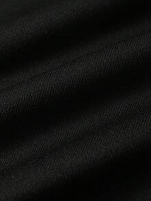 PAVTROS 男士字母印花立领插肩袖休闲套头衫卫衣 男士Y2K服装 Y2K长袖男士Y2K上衣 男士Y2K运动服 - 黑色 - 查看 7