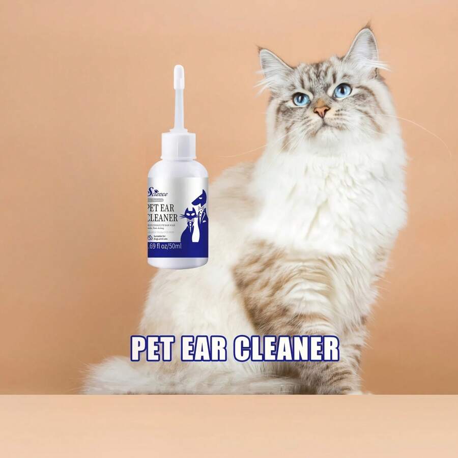 1Pc/2Pcs Pet Ear Cleaner, 1.69 Oz - An Ear Cleaner For Cats And Dogs That Helps Relieve Itching And Clean Debris And Buildup In The Ear Canal That May Cause Infection. - Multicolor - View 1
