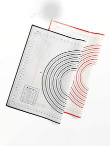 1 件随机颜色烘焙垫，80x60 厘米硅胶揉面垫 - 彩色 - 查看 4