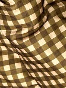 Easelle Vintage lässige, weite, grün karierte, gefütterte Jacke mit Bindung für Frauen, Herbstbekleidung für Damen - Grün - Übersicht 7