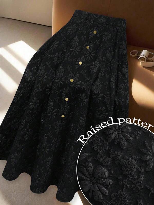 GlowEve CURVE تنورة كاجوال أنيقة للمرأة بحجم كبير، خريف/شتاء