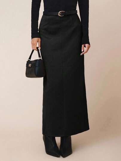 COSMINA 女士时尚百搭纯色半身裙