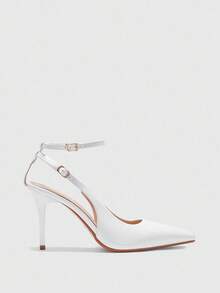 CUCCOO BIZCHIC Women's Elegant Pointed Toe Pumps With Buckle, Suitable For Commuting Valentine's Day