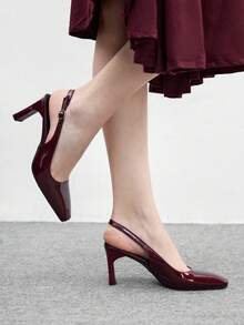 CUCCOO BIZCHIC 女士高跟鞋 - 酒紅色 - 查看 5