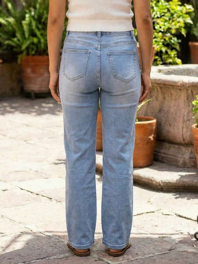 Mujer sandalias plataforma hebilla punta abierta casual verano comodidad diario sandalias - Azul claro - Añade 3