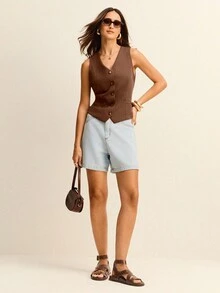 Daynim Women Tops - Brown - View 3