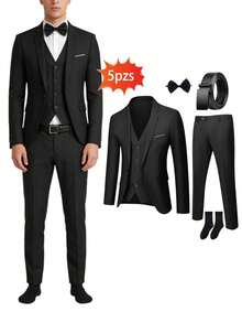 Men Suits - Black - View 1