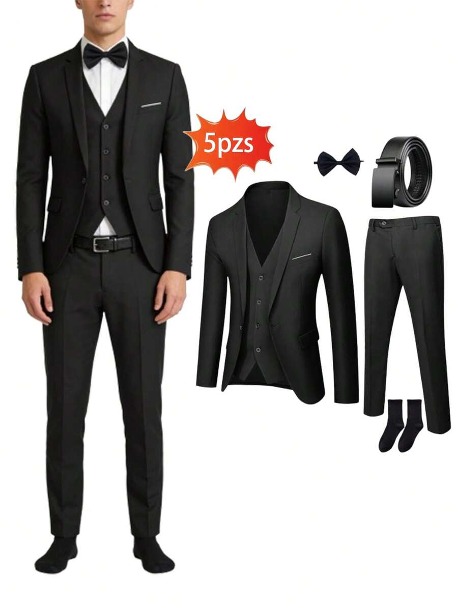 Men Suits - Black - View 1