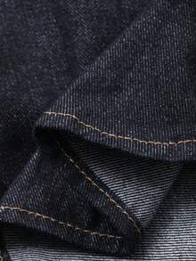 DAZY Toddler Boys' Loose Casual Denim Shacket, Fall - Dark Wash - View 9