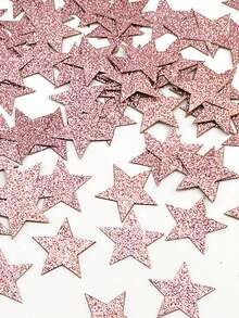 100PCS,Paper Star Confetti, Wedding Sprinkles Supplies, Gold Confetti Party Table Decoration, Glitter Confetti, Teen Stuff, Cheap Stuff, Weird Stuff, Mini Stuff, Cute Aesthetic Stuff, Cool Gadgets, Unusual Items, Perfect For Wedding Party Decoration, Birthday Party, Mother's Day Party Decoration - Multicolor - View 4