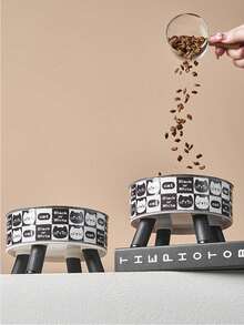 1pc Elevated Pet Bowl, Stainless Steel,Dog/Cat Food & Water Bowl, Neck-Friendly Design - 350ml - View 4