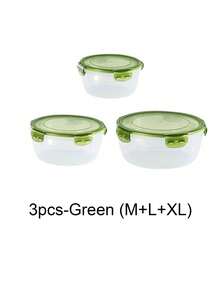 SHEIN Purple And Green Transparent Airtight Food Storage Containers, Round Fresh-Keeping Containers With Lids, Best Food Containers To Keep Food Fresh, Plastic Mixing Bowls, Stackable Leakproof Reusable Kitchen Storage Containers, Microwave, Freezer And Dishwasher Friendly, Suitable For Storing Parsley, Fruits, Bread, Eggs And More.