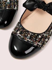 CUCCOO DOLLMOD Giày lười nữ thời trang giản dị có nơ trang trí - màu đen - Xem 4