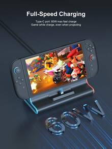 Teckwe Switch 2 遊戲主機 TV 接駁底座，附 Type C/USB 接口、USB 3.0 快充底座支架 - 彩色 - 查看 7