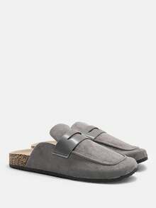 CUCCOO CURVES Zapatos planos sin cordones para mujer, zapatos casuales y holgados, de tela de ante, versátiles y cómodos, color gris - Gris - Ver 10