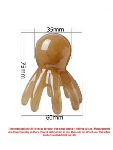 章鱼头部按摩器，手持式头部按摩工具，放松和提神头部，一款特殊的头部抓挠和按摩工具，带有爪子，可疏通和按摩头部，易于清洁和携带，放松身心，是馈赠佳品（颜色和款式随机）。 - 彩色 - 查看 8