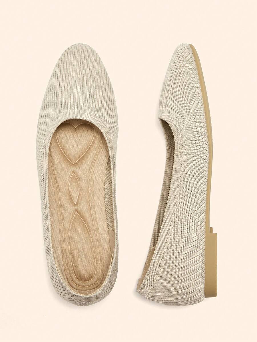 CUCCOO BASICS Zapatos de moda versátiles y casuales de punta fina para mujeres - Albaricoque - Ver 1