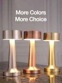 1PC LED Cordless Desk Lamp Touch Control Modern Art Deco Table Light 3 Color Adjustable Brightness For Study Office Desk Decor (No Battery) - multicolor - View 1