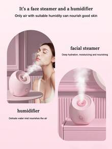 Teckwe 热喷雾面部蒸汽机家用面部补水器纳米喷雾毛孔打开加湿器面部蒸汽机