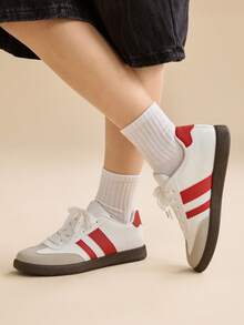 CUCCOO EASI Women's Casual Sneakers For Christmas - Red - View 9