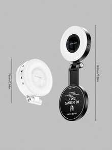 手机磁吸补光灯，直播拍摄手持美颜灯，便携式户外自拍口袋灯 - 彩色 - 查看 3