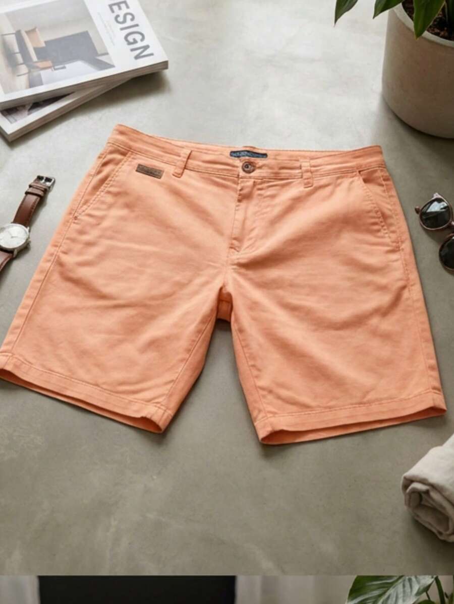 Men Shorts - Orange - View 1