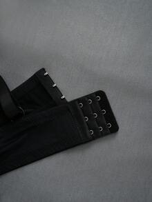 DesireSculpt 2 sztuki/zestaw biustonosza damskiego plus size z koronką, gładki, przezroczysty, prosty, regulowany, na fiszbinach - Wielokolorowe - Zobacz 8