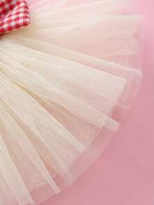 PETSIN 1 Piece Of Clothing For Cats And Dogs, Cute Fluffy Gauze Skirt With Three-Dimensional Heart-Shaped Pattern, Spring And Summer Princess Style Pet Dress