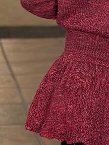 DAZY Toddler Girls' Round Neck Sweater & Skirt 2 Pieces Set, Autumn/Winter