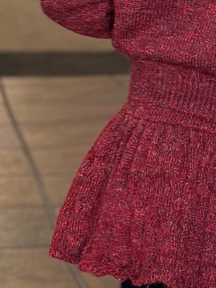 Toddler Girls' Round Neck Sweater & Skirt 2 Pieces Set, Autumn/Winter