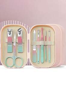 Professional Manicure Care Set, Women's Personal Care Set, Foot Care Set With Ear Wax Cleaning Tool, Nail Clippers, Manicure Tools, Unisex Travel Bag, Gift For Friends And Parents