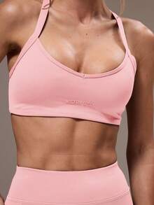 Musera Sport Bộ đồ thể thao tập gym và quần legging chéo lưng cho nữ - Màu Hồng baby - Xem 7