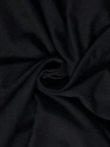 SHEIN ICON Đầm dài tay dáng phồng cỡ lớn ICON dành cho nữ, lưng xuyên thấu, thích hợp dự tiệc, trang phục Halloween, trang phục Giáng sinh. - Đen và trắng - Xem 7