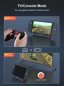 Teckwe Switch 2 遊戲主機 TV 接駁底座，附 Type C/USB 接口、USB 3.0 快充底座支架 - 彩色 - 查看 4