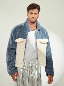 FeverCity Jachetă casual bărbătească cu model patchwork în culori contrastante, toamnă/iarnă