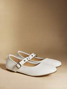 Rosivie Zapatos planos versátiles y casuales para ir al trabajo - Albaricoque - Ver 5